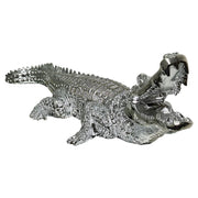 Ambrose Diamond Encrusted Chrome Plated Crocodile