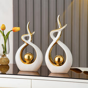 Abstract Sculpture Ceramic Statue Home Décor Figurines