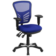 Mid-Back Mesh Swivel Office Chair with Adjustable Arms