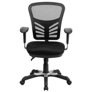 Mid-Back Mesh Swivel Office Chair with Adjustable Arms