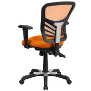 Mid-Back Mesh Swivel Office Chair with Adjustable Arms
