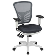 Mid-Back Mesh Swivel Office Chair with Adjustable Arms