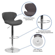 Set of Modern Adjustable Barstool