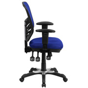 Mid-Back Mesh Swivel Office Chair with Adjustable Arms
