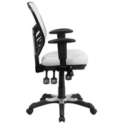 Mid-Back Mesh Swivel Office Chair with Adjustable Arms