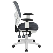 Mid-Back Mesh Swivel Office Chair with Adjustable Arms