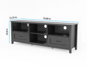 Black TV Stand for Living Room and Bedroom