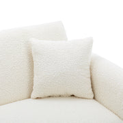 Velvet Accent loveseat sofa with metal feet