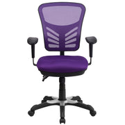 Mid-Back Mesh Swivel Office Chair with Adjustable Arms