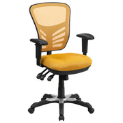 Mid-Back Mesh Swivel Office Chair with Adjustable Arms