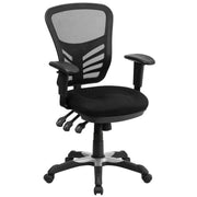 Mid-Back Mesh Swivel Office Chair with Adjustable Arms