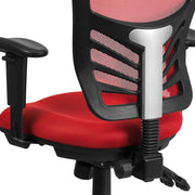 Mid-Back Mesh Swivel Office Chair with Adjustable Arms