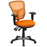 Mid-Back Mesh Swivel Office Chair with Adjustable Arms