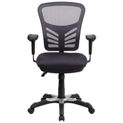 Mid-Back Mesh Swivel Office Chair with Adjustable Arms