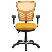 Mid-Back Mesh Swivel Office Chair with Adjustable Arms