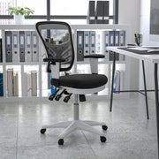 Mid-Back Mesh Swivel Office Chair with Adjustable Arms
