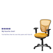 Mid-Back Mesh Swivel Office Chair with Adjustable Arms