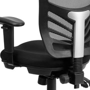 Mid-Back Mesh Swivel Office Chair with Adjustable Arms