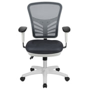 Mid-Back Mesh Swivel Office Chair with Adjustable Arms
