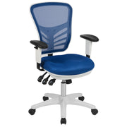 Mid-Back Mesh Swivel Office Chair with Adjustable Arms