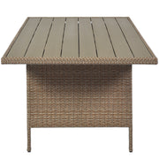 4-Piece Conversation Sofa Set with Beige Cushions