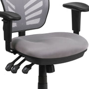 Mid-Back Mesh Swivel Office Chair with Adjustable Arms