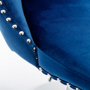 Set of 2  Swivel Velvet Barstools