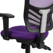 Mid-Back Mesh Swivel Office Chair with Adjustable Arms