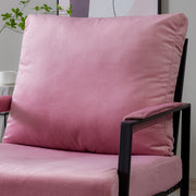 Modern Relax Single Arms Chair With Velvet Cushion