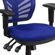 Mid-Back Mesh Swivel Office Chair with Adjustable Arms