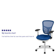 Mid-Back Mesh Swivel Office Chair with Adjustable Arms