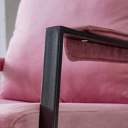 Modern Relax Single Arms Chair With Velvet Cushion