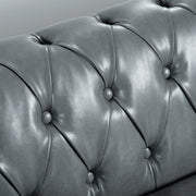 Rolled Arm Chesterfield 3 Seater Sofa