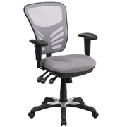 Mid-Back Mesh Swivel Office Chair with Adjustable Arms