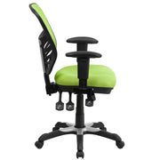 Mid-Back Mesh Swivel Office Chair with Adjustable Arms