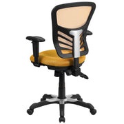 Mid-Back Mesh Swivel Office Chair with Adjustable Arms