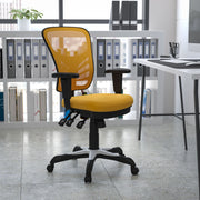 Mid-Back Mesh Swivel Office Chair with Adjustable Arms