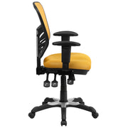 Mid-Back Mesh Swivel Office Chair with Adjustable Arms