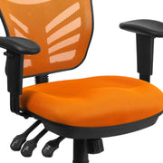 Mid-Back Mesh Swivel Office Chair with Adjustable Arms