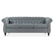 Rolled Arm Chesterfield 3 Seater Sofa
