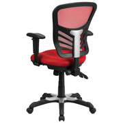 Mid-Back Mesh Swivel Office Chair with Adjustable Arms