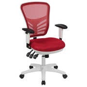 Mid-Back Mesh Swivel Office Chair with Adjustable Arms