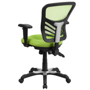 Mid-Back Mesh Swivel Office Chair with Adjustable Arms