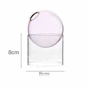 Nordic Colored Bubble Glass Vase