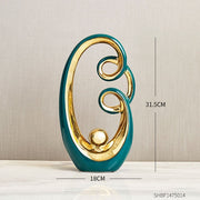 Abstract Sculpture Ceramic Statue Home Décor Figurines